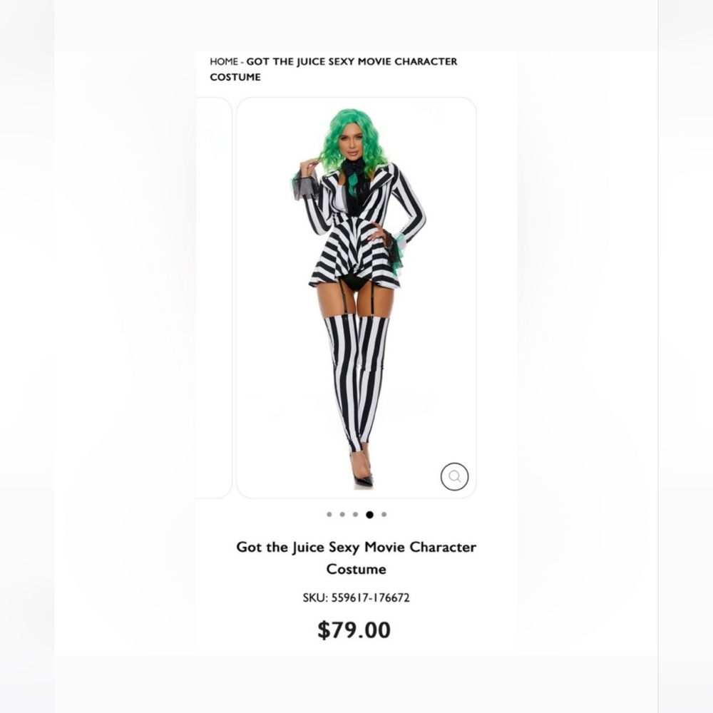 NWT Got The Juice - Beetlejuice women’s costume